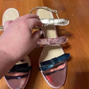 J. Crew collection bow sling backs. Made in Italy size 7.5